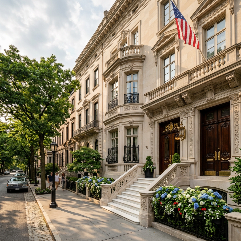 A refined Manhattan townhouse